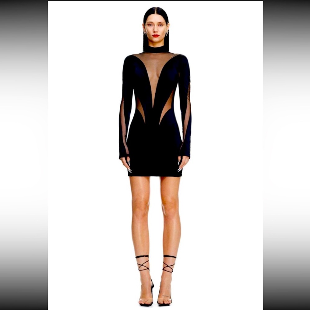 Mugler Mini Dress long sleeve Mugler & H&M collaboration